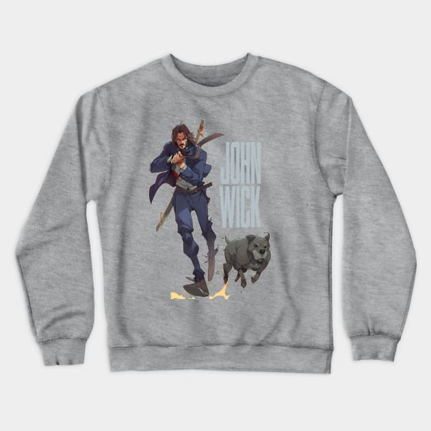 john wick and the team Crewneck Sweatshirt by masbroprint